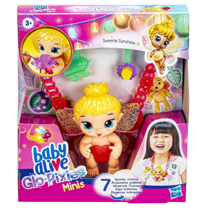 Baby Alive Glo Pixies Minis Carry ‘n Care Necklace