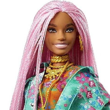 Barbie Extra Doll Pink Braids