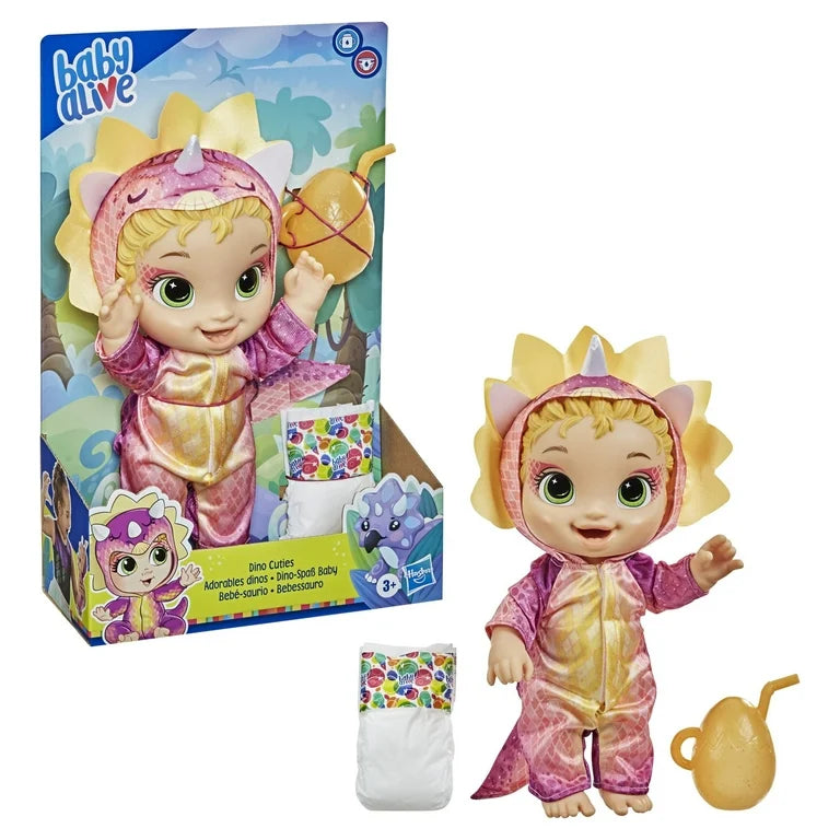 Hasbro Baby Alive Dino Cuties Doll Blonde